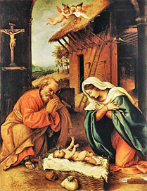 Nativité par Lorenzo Lotto
