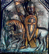 Saint Maurice en chevalier croisé